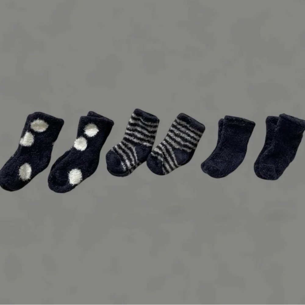 Little Giraffe Baby's Six-Pair Socks Set size 1-2.5